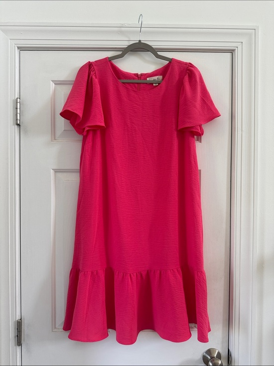 Harper Rose Dresses & Skirts - Pink Flutter-Sleeve Womens’ Dress